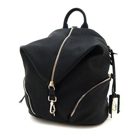 Cameleon Aurora Backpack with Concealed Carry Compartment, Black Vegan Leather