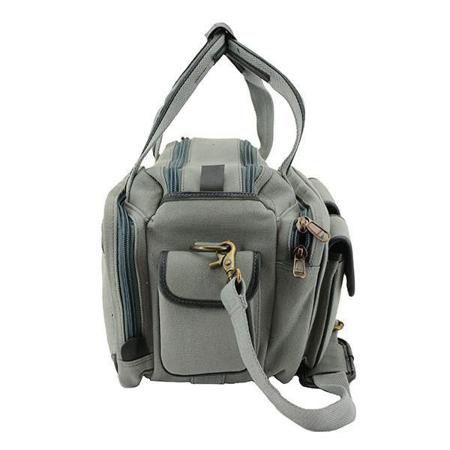 Cameleon Gettysburg Large Range Bag with Concealed Carry Compartment, Gray Vegan