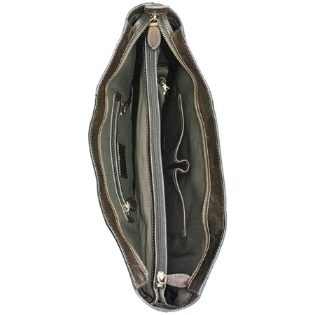 Cameleon Fortuna Crossbody Handbag w/Concealed Carry Compartment, Black Leather