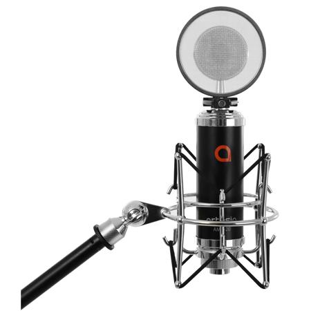 Artesia AMC-20 Cardioid Condenser Microphone, Shock Mount, Metal POP Filter