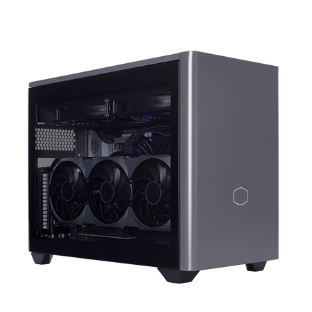 CoolerMaster NR W9 Liquid Cooled Mini Desktop Workstation, Intel Core Ultra 7 265KF 3.9GHz, 64GB RAM, 2TB SSD, NVIDIA GeForce RTX 5070 Ti 16GB, Windows 11 Pro, Black