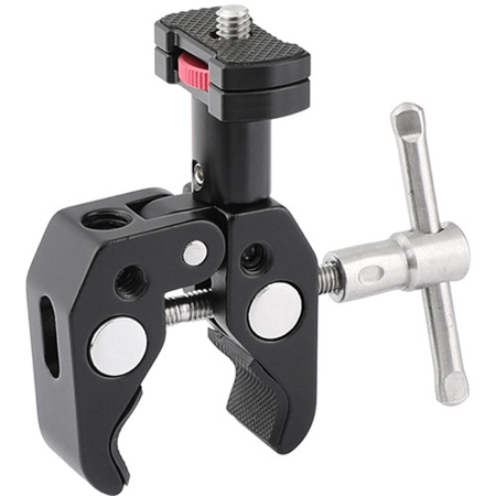 CAMVATE Super Clamp Crab Pliers Clip with Mini Support Holder, 1/4" Thumbscrew