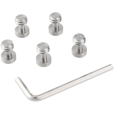 CAMVATE 3/8"-16 Male Thread Screw Adapter with Hexagon Socket Head, 5-Pack