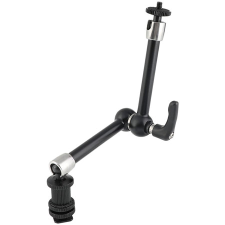 CAMVATE 11" Articulating Magic Arm w/Ball Head, Central Lock Knob, Shoe Mount