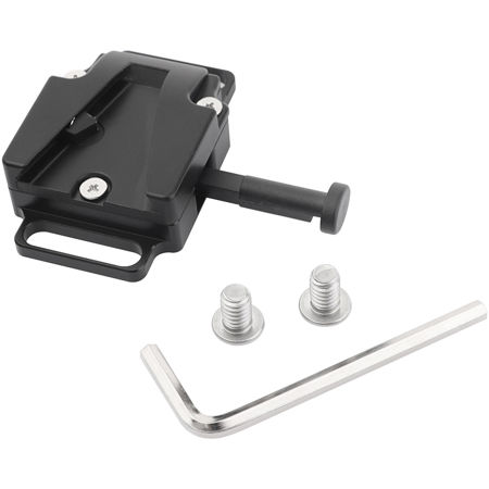 CAMVATE V-Lock Base Station Adapter with 1/4" Mounts and Grooves
