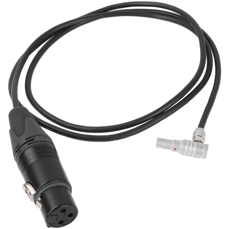 CAMVATE 40" 3-Pin XLR F to 5-Pin M Right-Angle Audio Cable for ARRI Alexa Mini