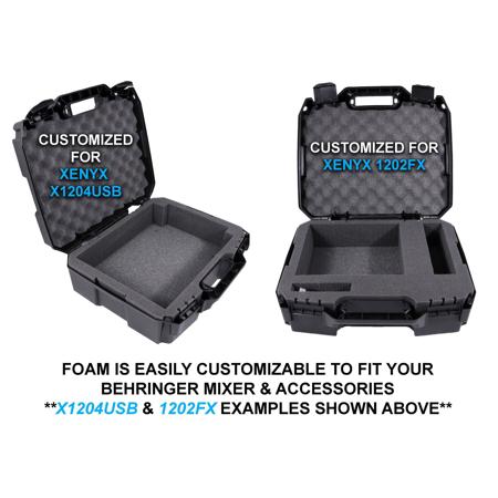 CASEMATIX Rugged Audio Mixer Carrying Case for Select Behringer Mixers