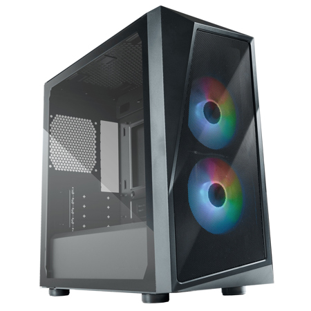 CoolerMaster CMP 320 ARGB M-ATX Mini-Tower Case, Black