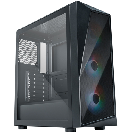 CoolerMaster CMP 520 ARGB ATX Mid-Tower Case, Black