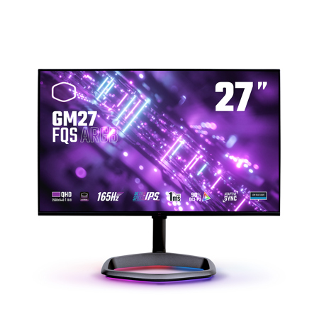 CoolerMaster GM27-FQS ARGB 27" 16:9 QHD 165Hz IPS LCD HDR Gaming Monitor