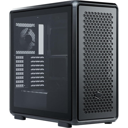 CoolerMaster MasterFrame 600 Tempered Glass E-ATX Mid-Tower Case, Black