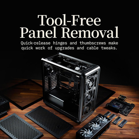 CoolerMaster MasterFrame 600 Tempered Glass E-ATX Mid-Tower Case