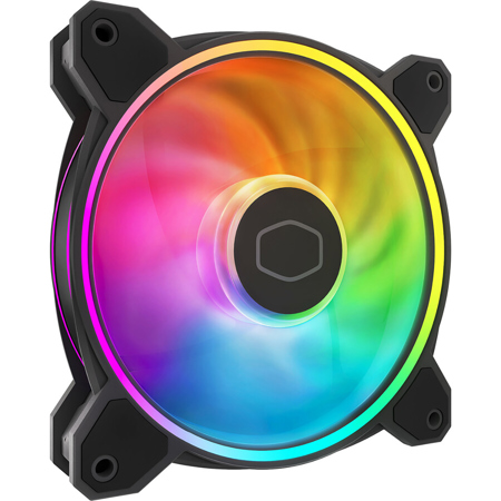 CoolerMaster MasterFan MF120 HALO2 120mm ARGB Case Fan, Black