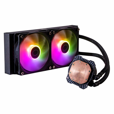 CoolerMaster MasterLiquid 240L Core 240mm ARGB CPU Liquid Cooler, Black