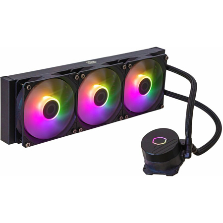CoolerMaster MasterLiquid 360L Core 360mm ARGB CPU Liquid Cooler, Black