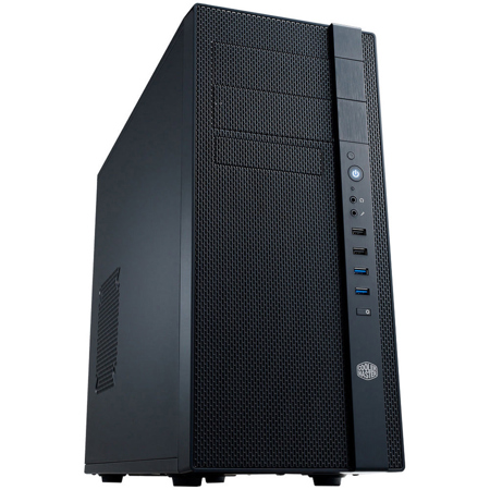 CoolerMaster N400 Mid-Tower Micro-ATX/ATX Computer Case, Midnight Black
