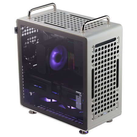 Cooler Master Qube 540 ムーンストーン CoolerMaster QUBE 540 High-Airflow Tempered Glass ATX Mid-Tower
