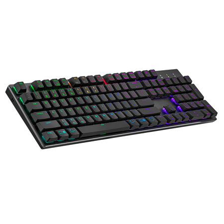 CoolerMaster SK653 Wireless RGB Gaming Keyboard, Gunmetal Gray, Blue Switch