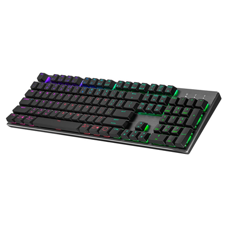 CoolerMaster SK653 Wireless RGB Gaming Keyboard, Gunmetal Gray, Red Switch