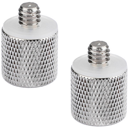 CAMVATE 3/8"-16 Female to 1/4"-20 Male Tripod Thread Reducer/Adapter, 2-Pack