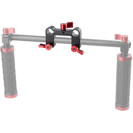 CAMVATE 15mm Rod Offset Railblock 90 Degree DSLR Support Set with Red Knob