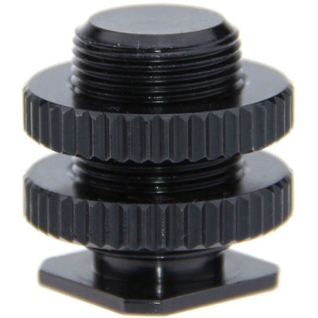 CAMVATE Hot Shoe with 1/4"-20 Mount to 5/8"-27 Screw Microphone Adapter