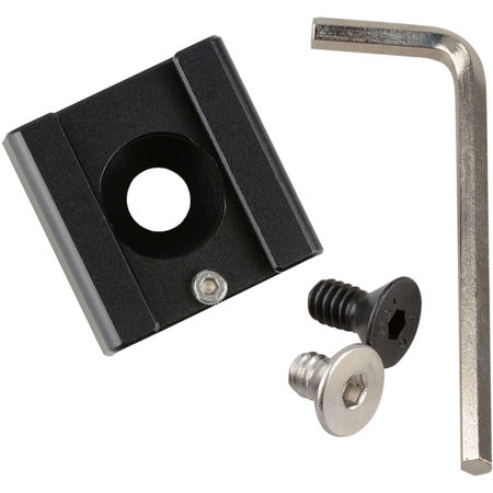 CAMVATE 1/4"-20 Mount to Shoe Adapter for Flash Light DSLR Rig, Camera, Black