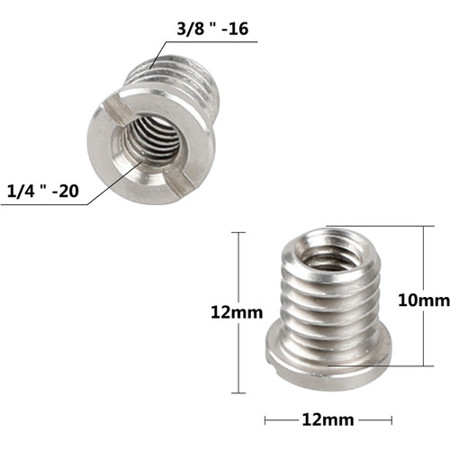 Rallonge Trépied Filetage 1/4" – Barre Aluminium 9,6 Cm, Pour Appareil Photo, Action Cam