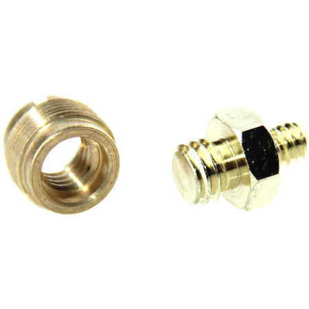 CAMVATE 3/8"-16 F to 5/8"-27 M and 1/4"-20 M to 3/8"-16 M Screw Adapter Set