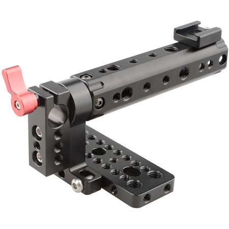 CAMVATE Top Plate with Top Handle Camera Grip for BMCC Cinema Camera, Red Knob