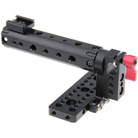 CAMVATE Top Plate with Top Handle Camera Grip for BMCC Cinema Camera, Red Knob