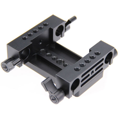 CAMVATE Tripod Mount Base Plate with Dual 15mm Railblocks, Black Knobs