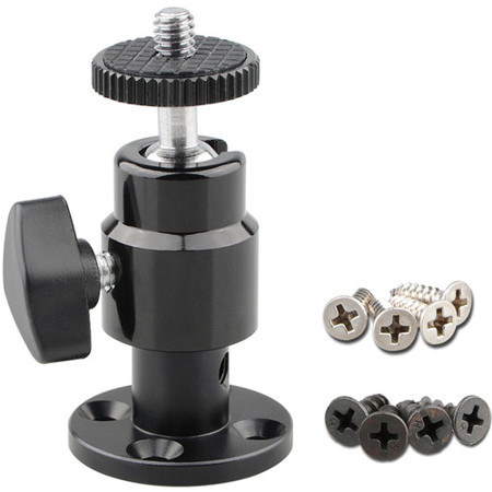 CAMVATE 1/4"-20 Mini Ball Head Wall/Ceiling Mount for Surveillance Camera