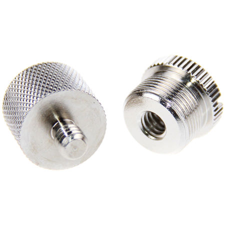 CAMVATE 1/4"-20 M to 5/8"-27 F & 1/4"-20 F to 5/8"-27 M Microphone Screw Adapter