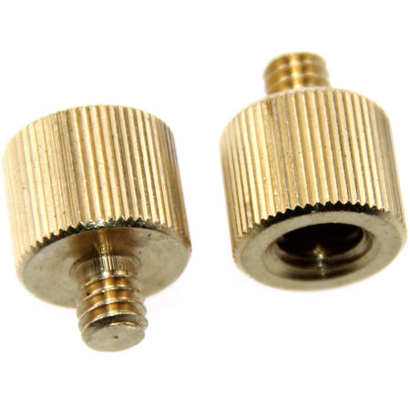 CAMVATE 3/8" -16 F to 1/4"-20 M Thread Reducer Adapter for Tripod, 2 Pack