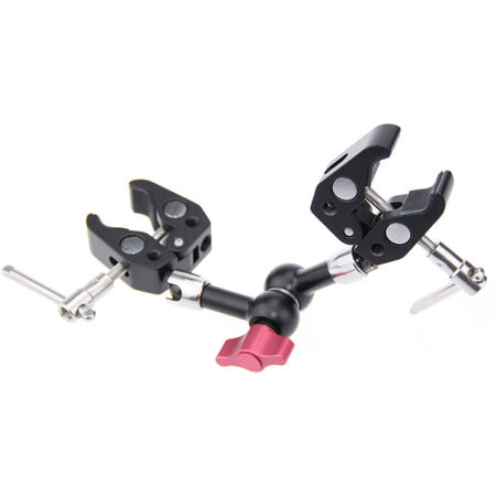 CAMVATE 7" Articulating Magic Arm, 2 Super Clamp Crab Plier Clip for Camera DSLR