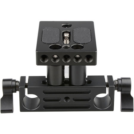 CAMVATE DSLR Baseplate Mount with Railblock Height Riser for 15mm Rail System