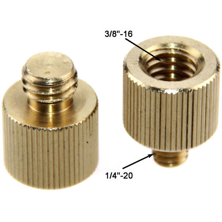 CAMVATE 3/8"-16 F to 1/4"-20 M and 1/4"-20 F to 3/8"-16 M Screw Adapter Set