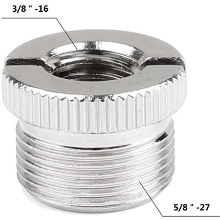 CAMVATE 3/8"-16 Female to 5/8"-27 Male Screw Thread Adapter for Microphone Stand