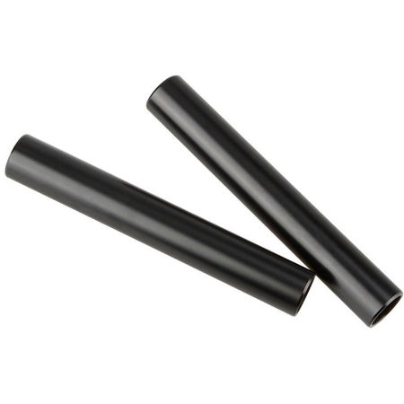 CAMVATE 15mm Aluminum Alloy Rod, 3.94" Long, Black, 2-Pack