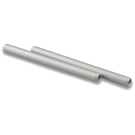 CAMVATE 15mm Silver Aluminum Rod, 7.9", 2-Pack