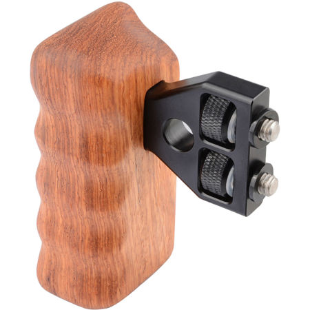 CAMVATE Right Hand Wooden Handle Grip with Thumbscrew Connector, Rosewood