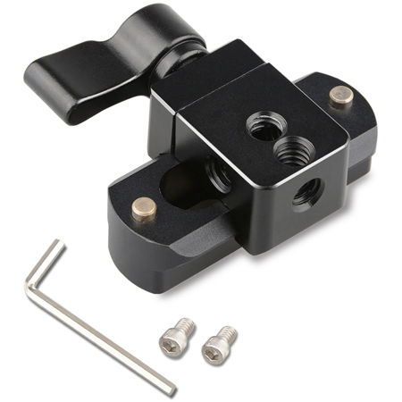 CAMVATE Swat Rail Clamp with 1.97" Safety Rail, Black Wingnut