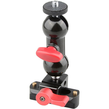 CAMVATE NATO Lock Mini Ball Head, Red Wingnut