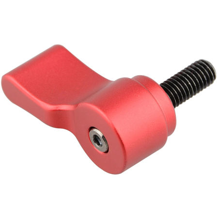 CAMVATE M5 Male Thread Rotating Knob Adjustable Screw, 13mm Long, Red, 2-Pack
