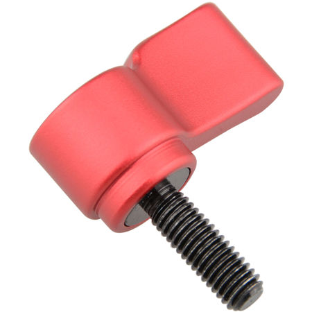CAMVATE M5 Male Thread Rotating Knob Adjustable Screw, 18mm Long, Red, 2-Pack