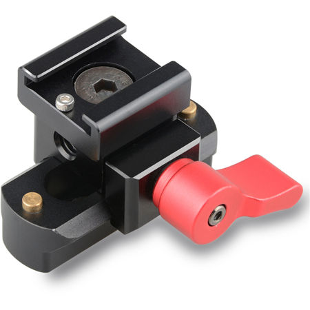 CAMVATE Quick Release Clamp and Cold Shoe Mount Adapter, Red Wingnut