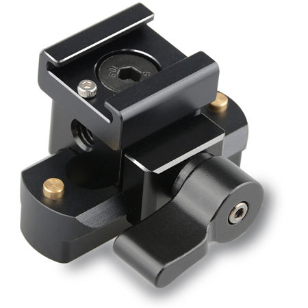 CAMVATE Quick Release Clamp and Cold Shoe Mount Adapter, Black Wingnut