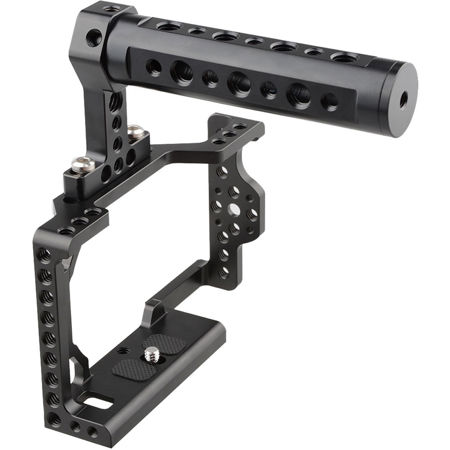 CAMVATE Camera Cage with Top Handle Grip for Sony a6500