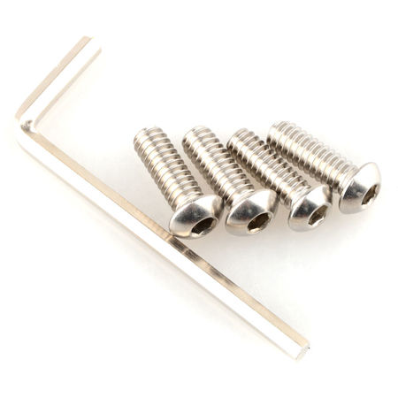 CAMVATE 1/4"-20 M Threading Hexagon Socket Button Head Cap Screw Adapter, 4-Pack